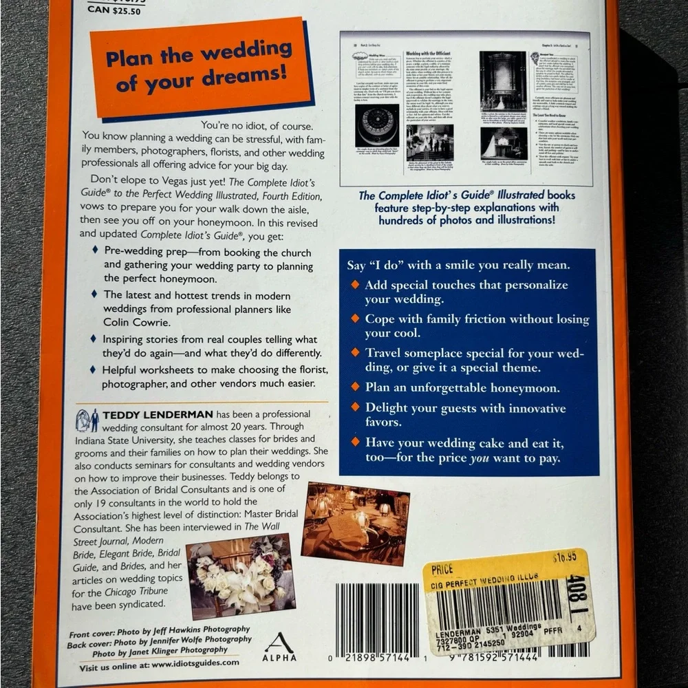 2 Wedding Planning Books - like new!